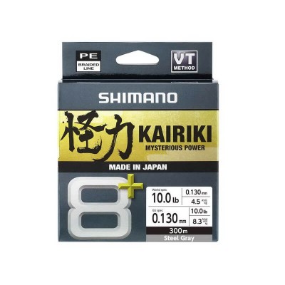 SHIMANO KAIRIKI 8+ 300mt. STEEL GRAY