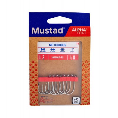 MUSTAD NOTORIOUS HOOK 10024AP MUSTAD NOTORIOUS HOOK 10024AP